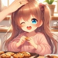 クッキーをつまみ食いした小さな女の子 4枚目