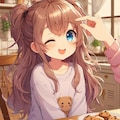クッキーをつまみ食いした小さな女の子 2枚目