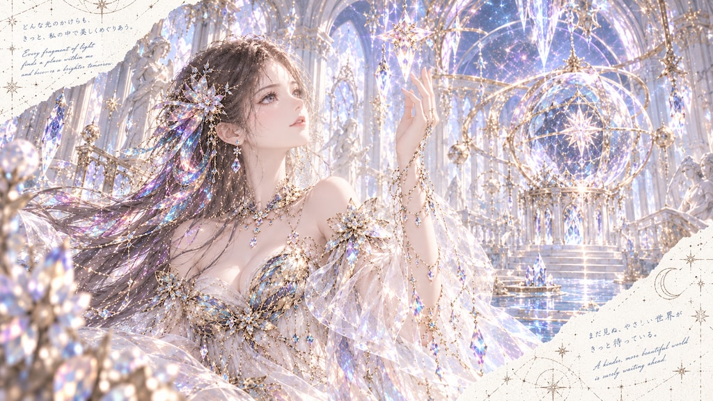 The Cathedral of Light and the Star-Wandering Maiden  Every fragment of light finds a place within m