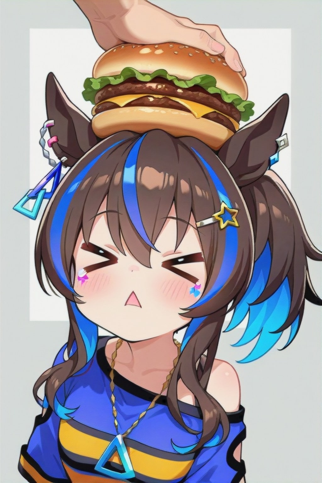 ダイタクヘリオスとハンバーガー