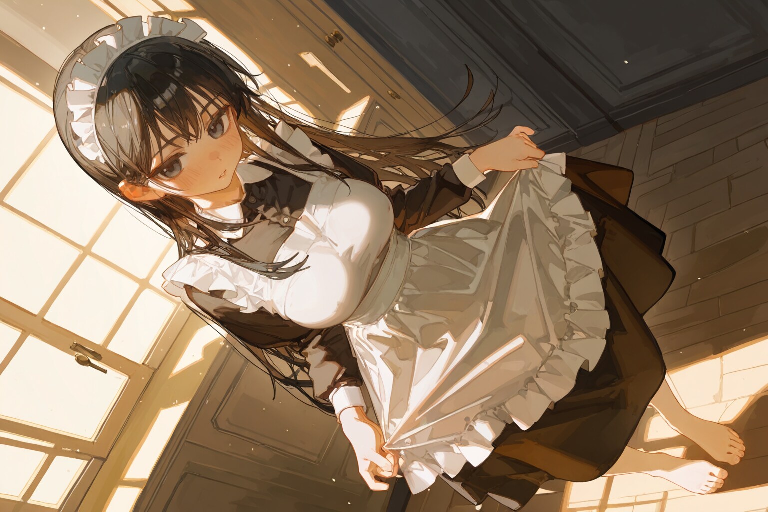 おはようございます…月曜日…ですよ。 | の人気AIイラスト・グラビア