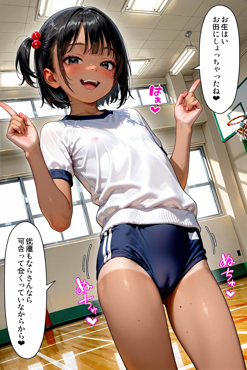 ロリビッチちゃんにブルマを履かせてみた・・・髪型が安定しないけど、ブルマの質感はいいなぁｗ