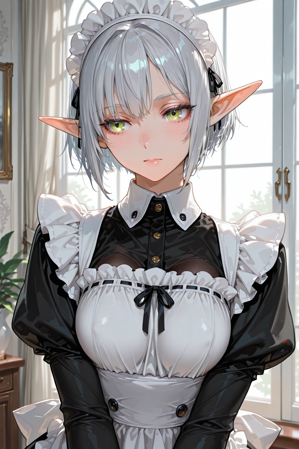 初作品　エルフメイド | の人気AIイラスト・グラビア