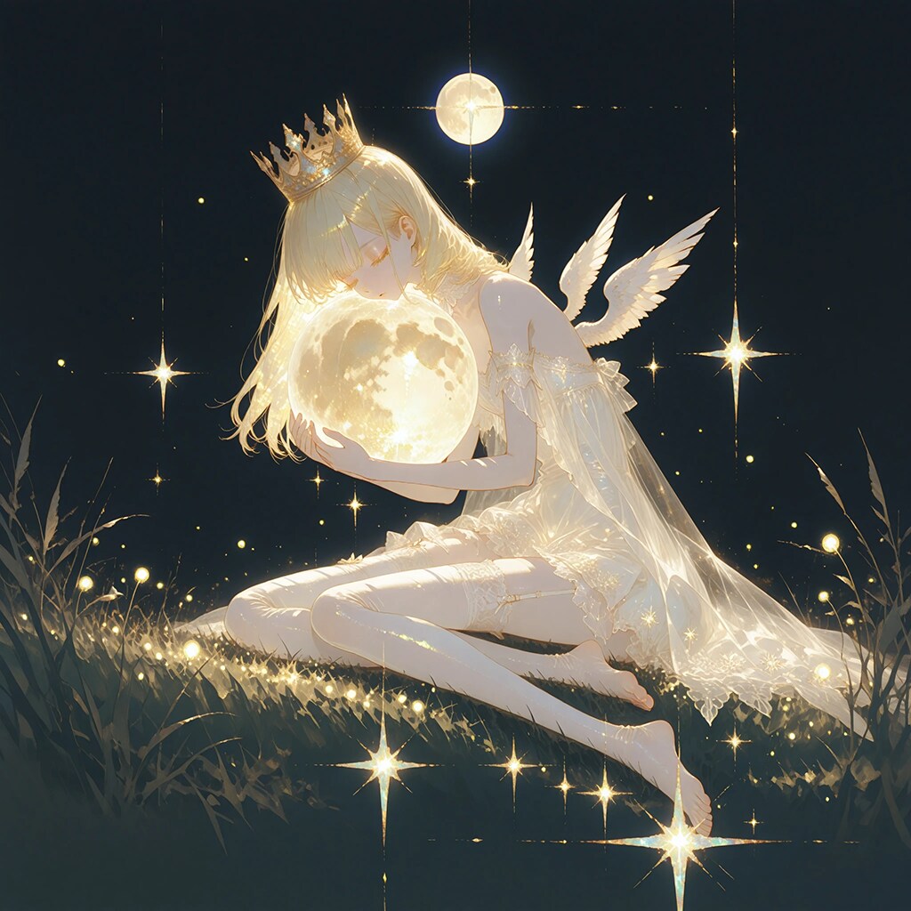 【月とエンジェル】月を癒す