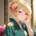 Hair up + kanzashi 3枚目
