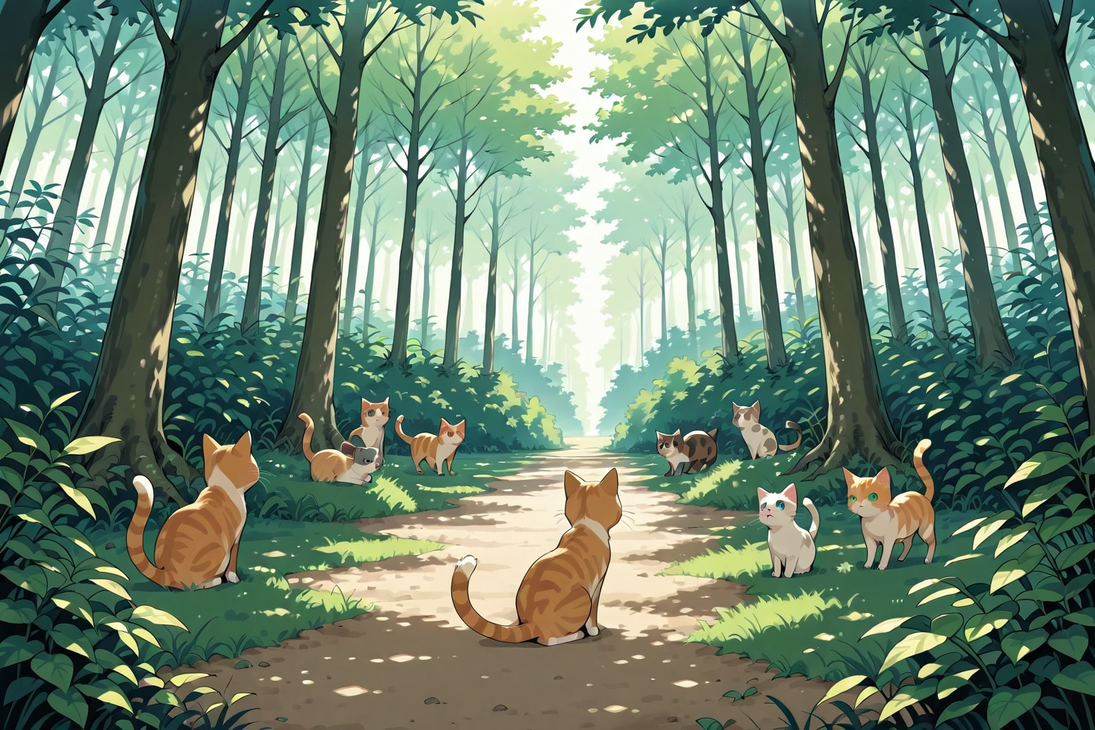 リンゴの森の子猫たち | の人気AIイラスト・グラビア