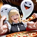 筋力極振りしちゃった系おピッツァメイドちゃん💪🍕 2枚目
