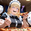 筋力極振りしちゃった系おピッツァメイドちゃん💪🍕 5枚目