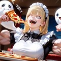 筋力極振りしちゃった系おピッツァメイドちゃん💪🍕 3枚目