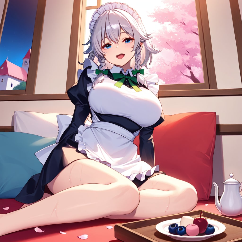お花見咲夜 | の人気AIイラスト・グラビア