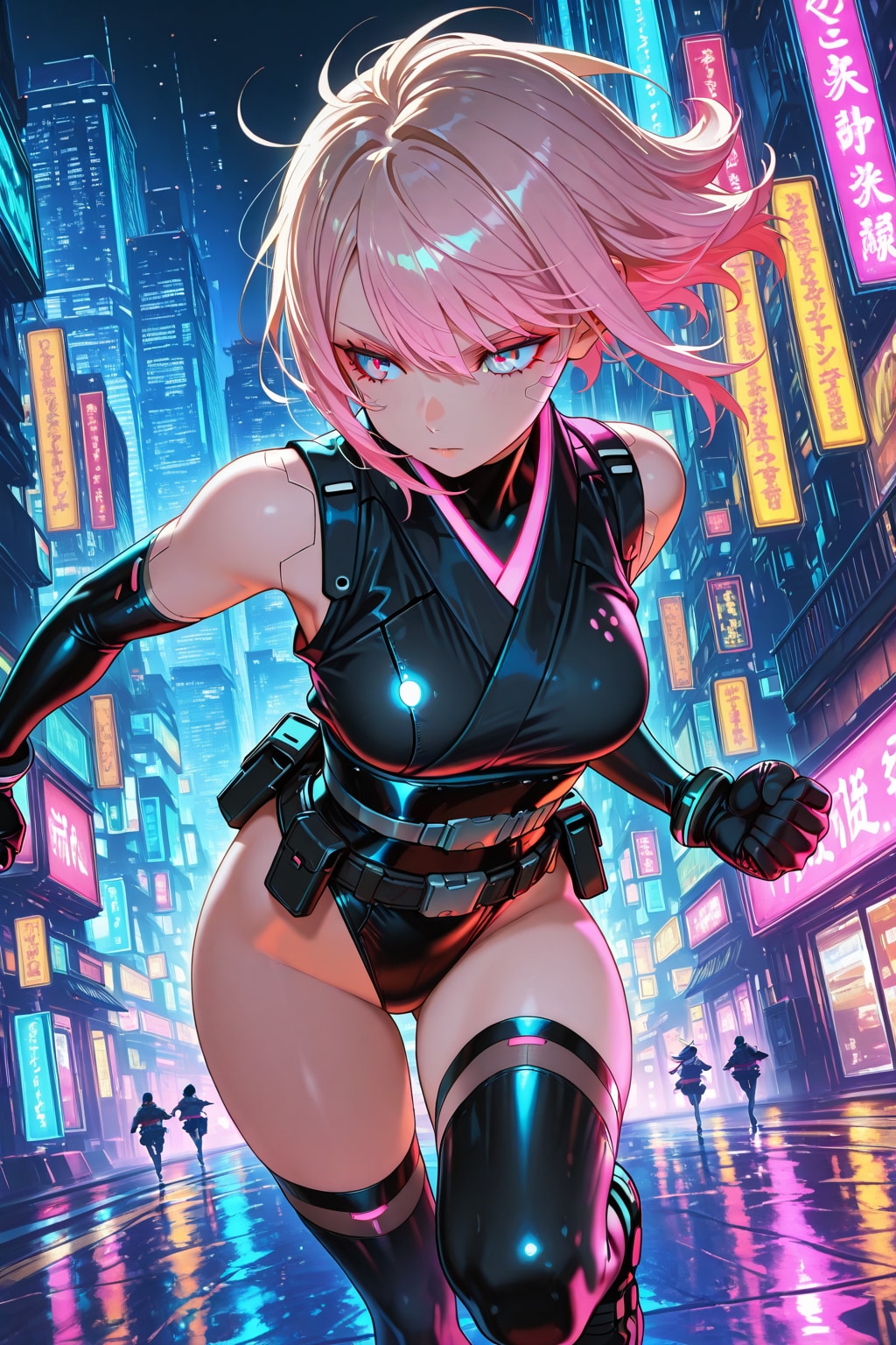 サイバーパンク忍者 | の人気AIイラスト・グラビア