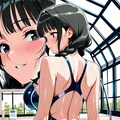 2011年に降臨した競泳水着の天使💕それが💕なこち（押〇菜子）😍 2枚目