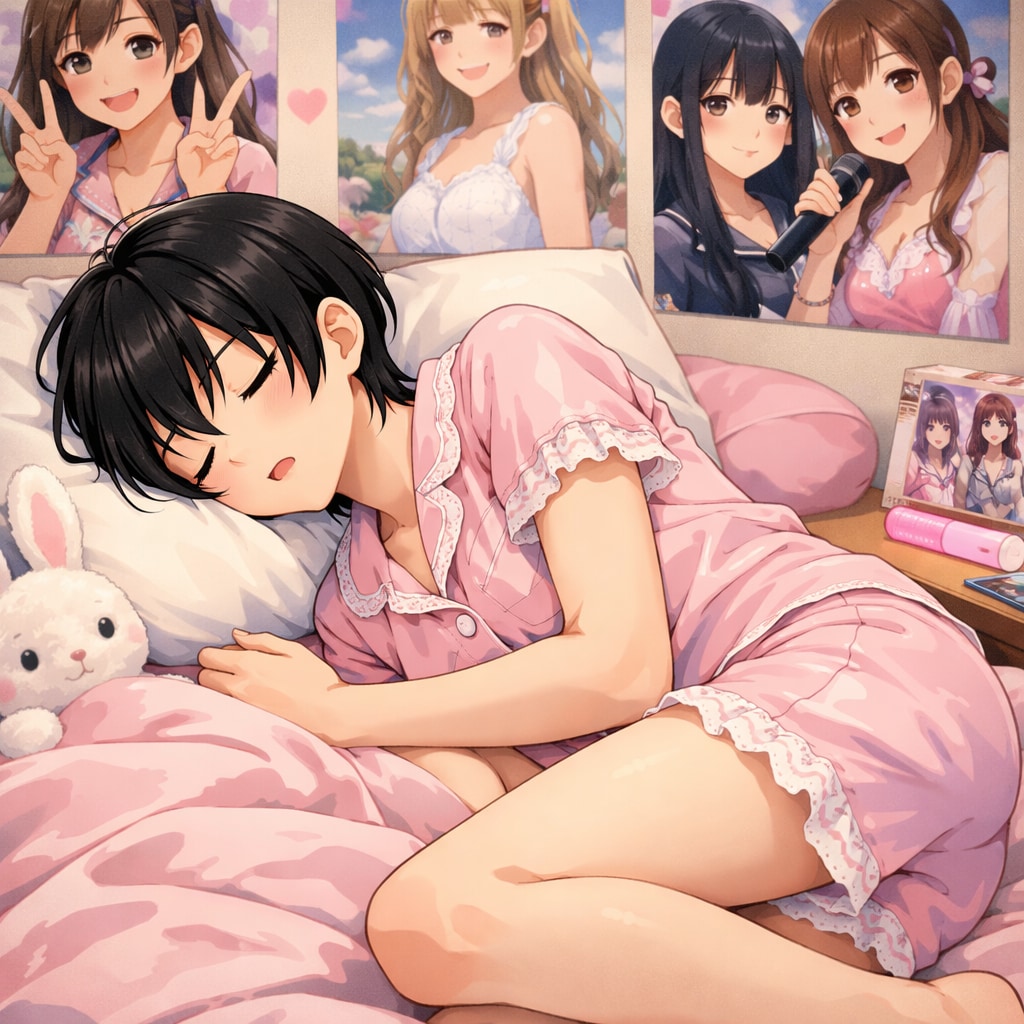 可愛くなれるようにと願いながら寝る男の娘 | の人気AIイラスト・グラビア