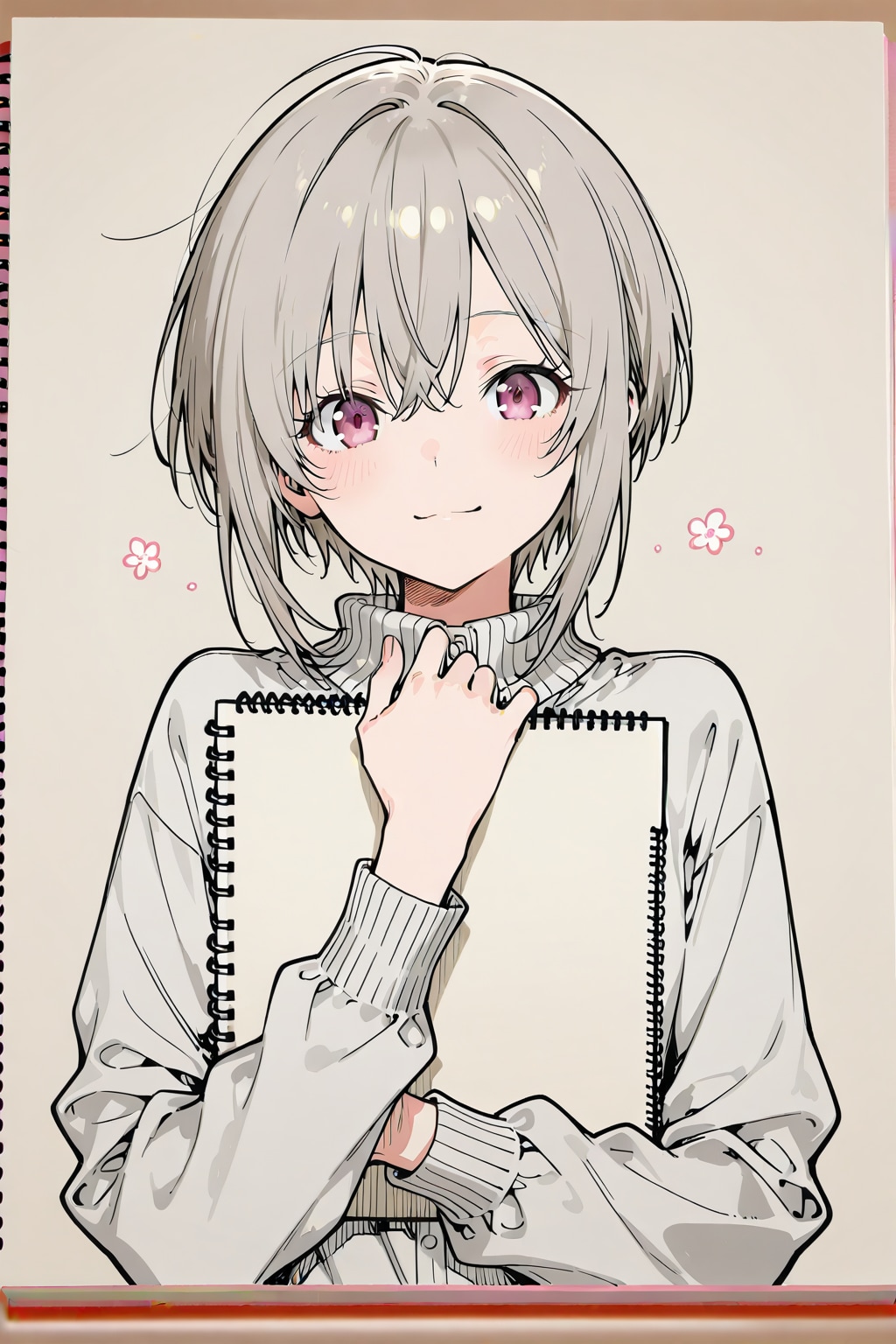 スケッチブックに描いてもらいました