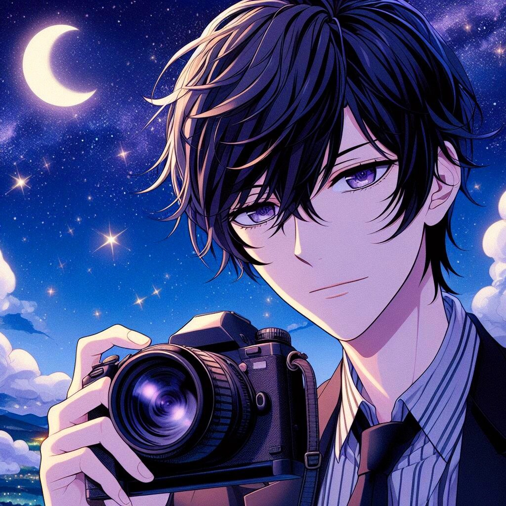 カメラと黒髪短髪男性★その2(12枚)