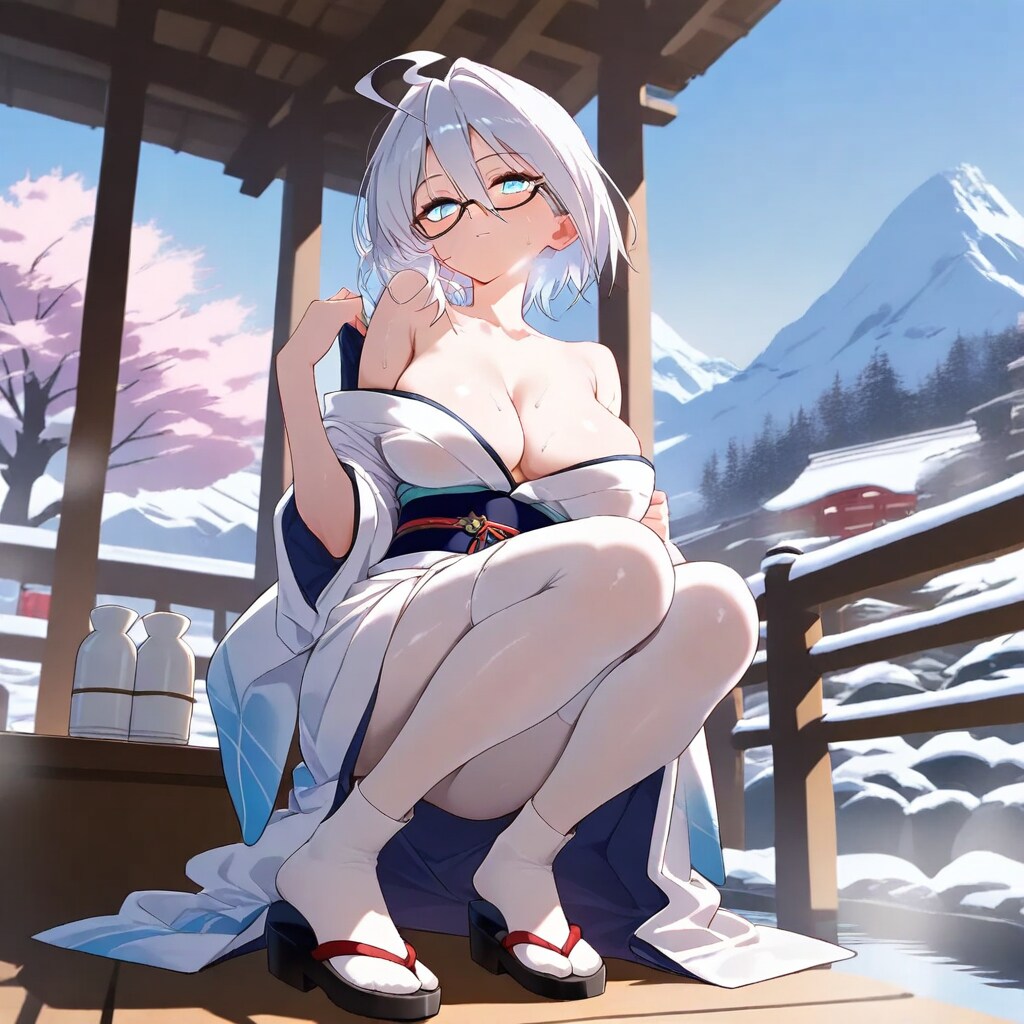 一度桜を見てみたかったの。でも溶けてしまいそう・・・