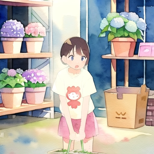 4℃室のアジサイ | の人気AIイラスト・グラビア