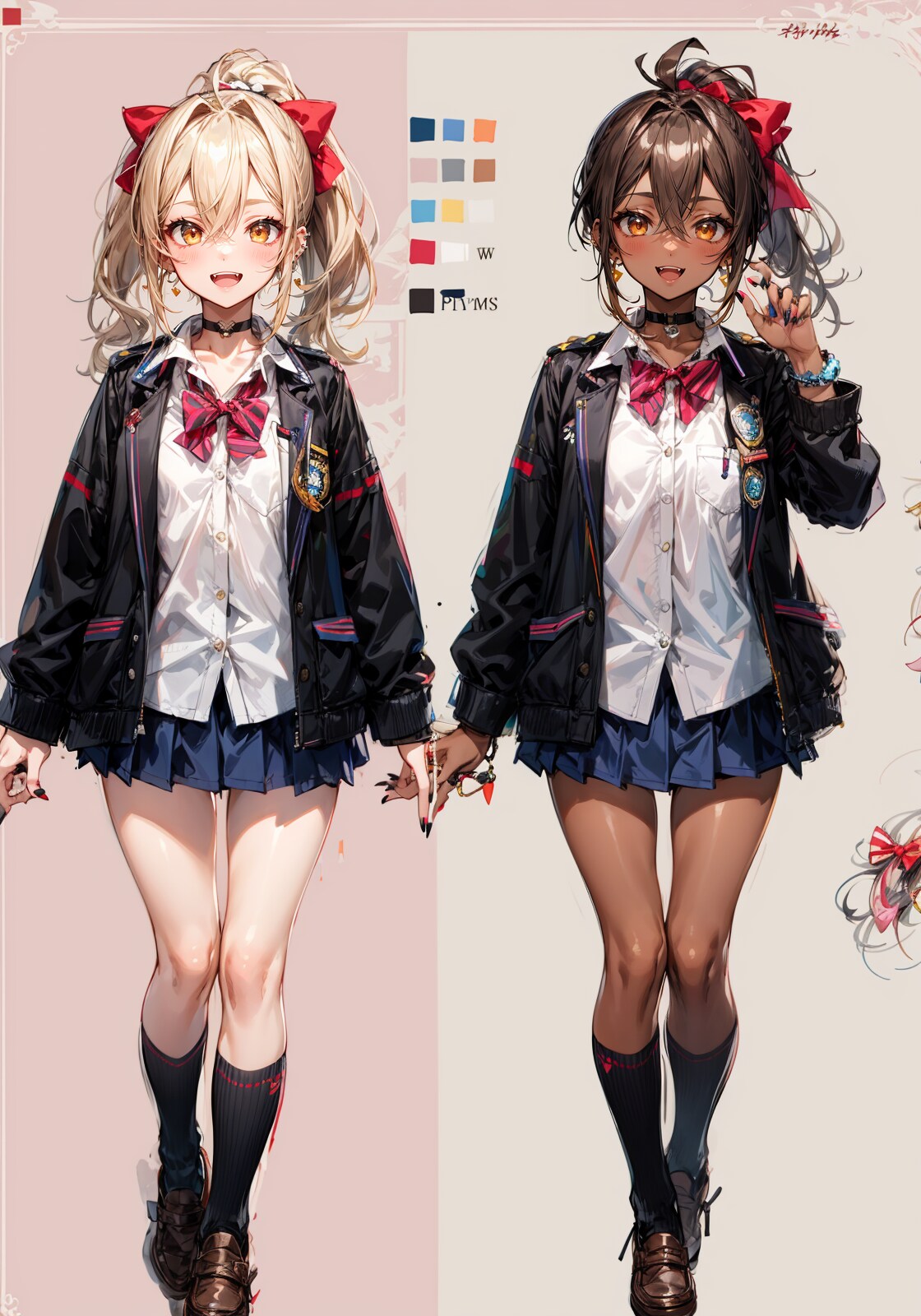 白と黒設定画