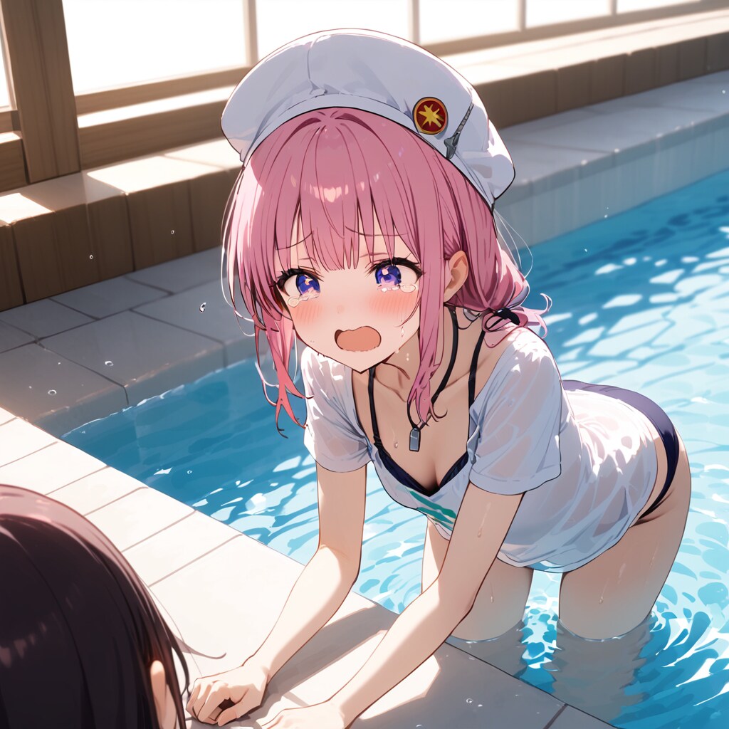 泣くプールの監視員