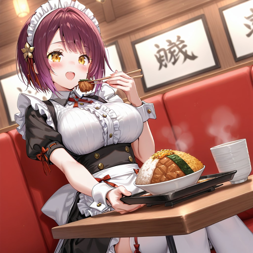 こんばんは（挨拶メイドの芽衣ちゃん）