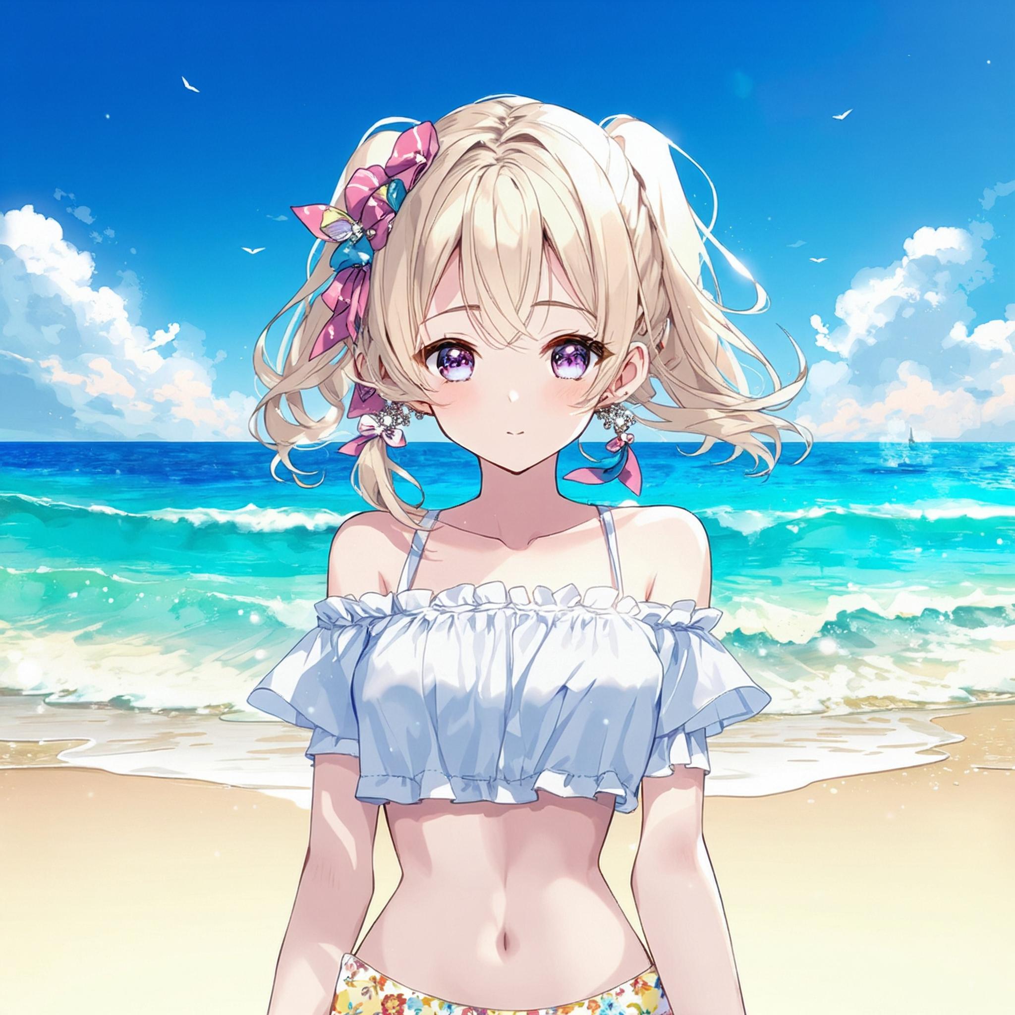 海やプールの彼女 ver.SD3.5 Large