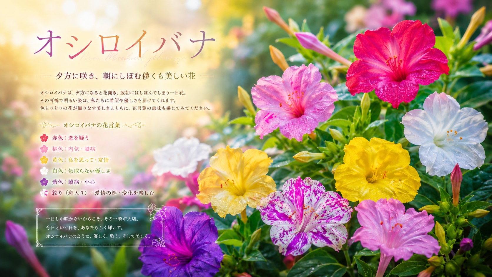 8/5誕生花 オシロイバナ