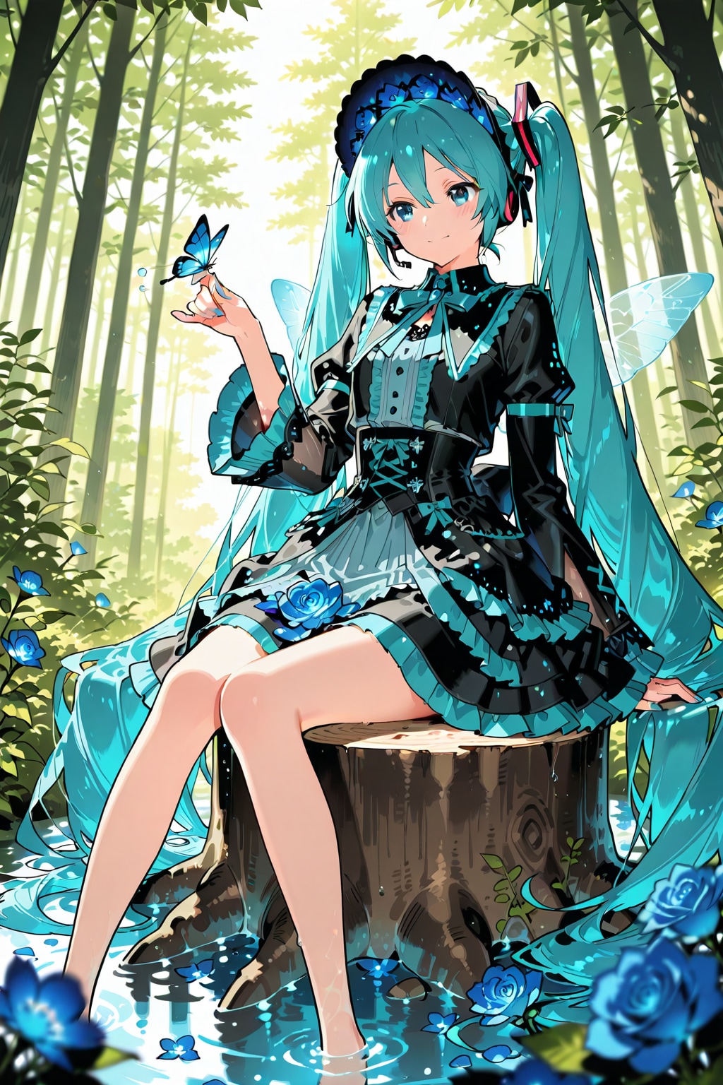 青い薔薇の妖精