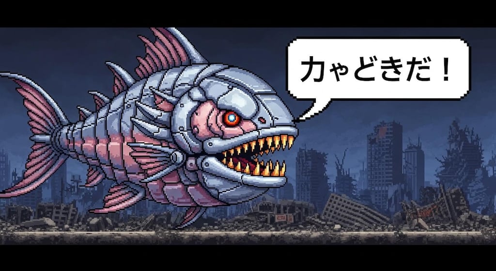 今日はダライアス風のいろんなのに喋らせてみた