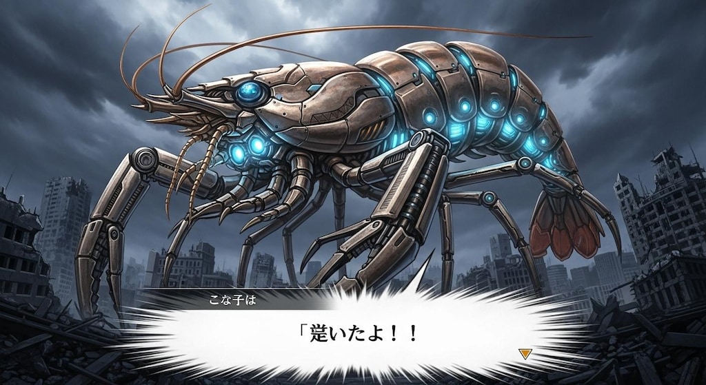 今日はダライアス風のいろんなのに喋らせてみた