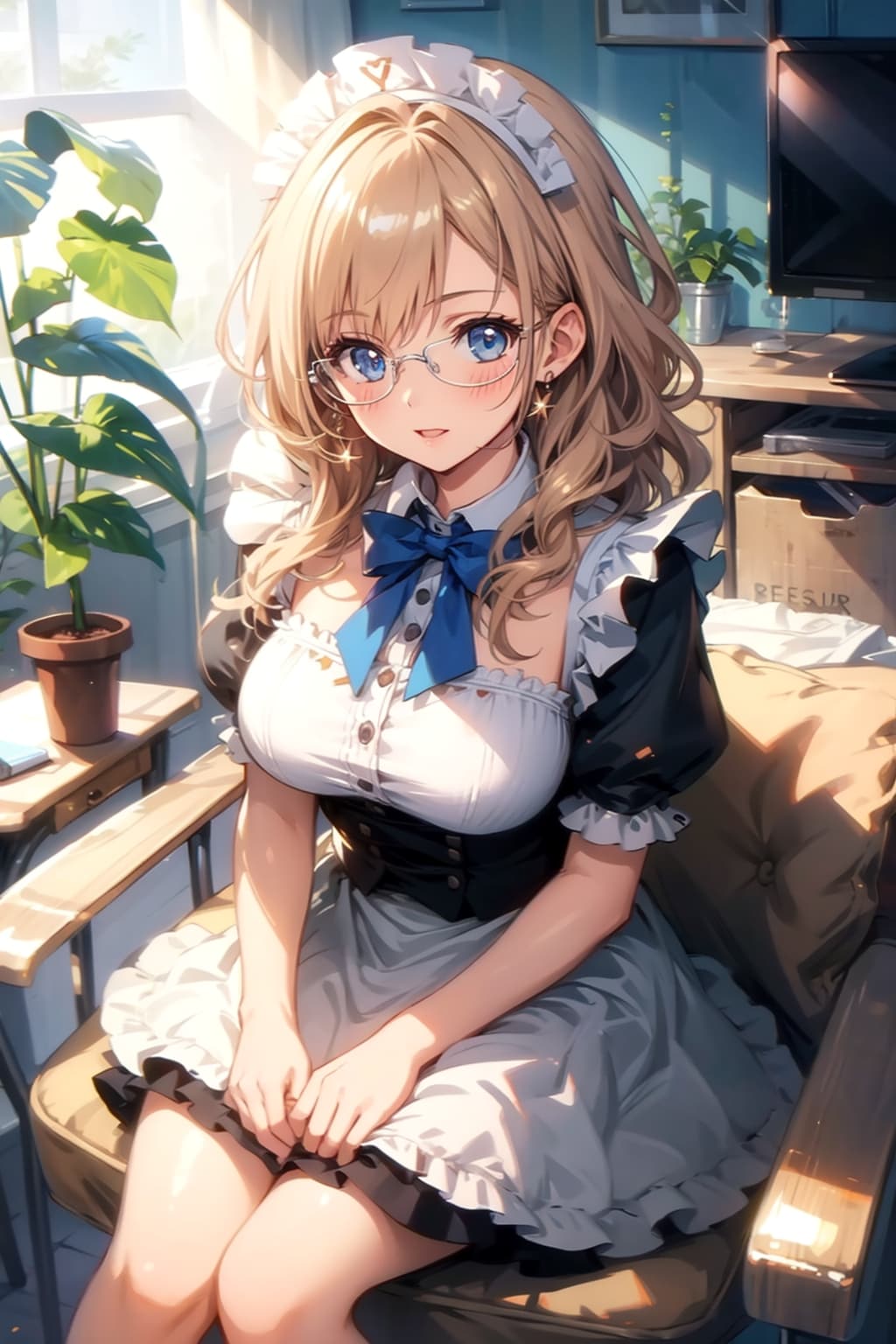 メガネ美少女メイド