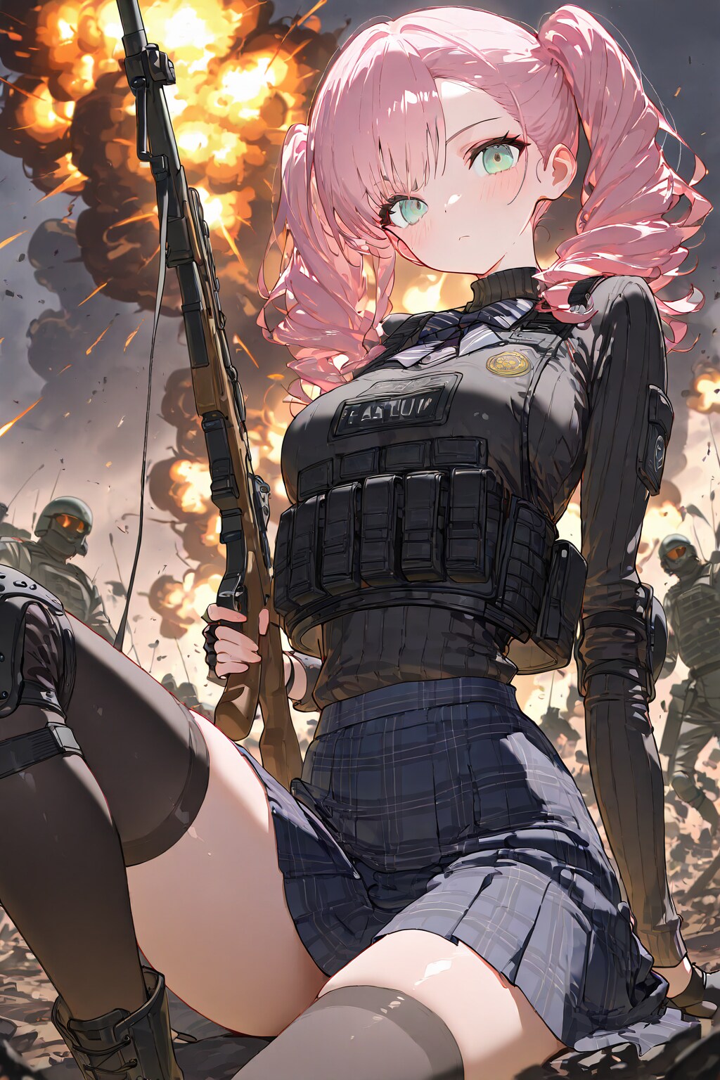 突撃銃と武装JKアーミー