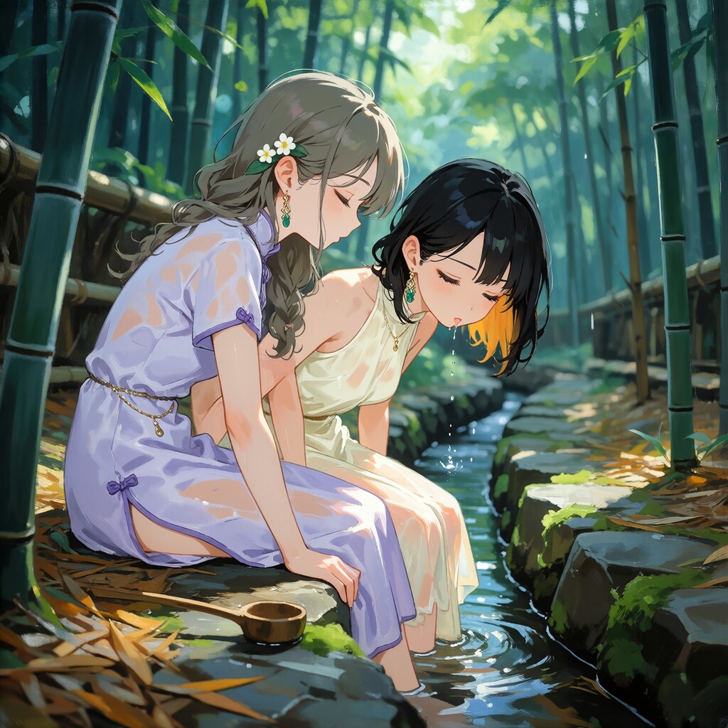日陰の水路