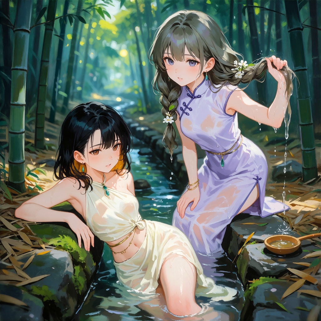 日陰の水路