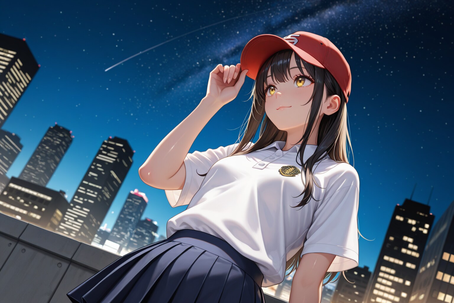 野球女子ちゃんと星空
