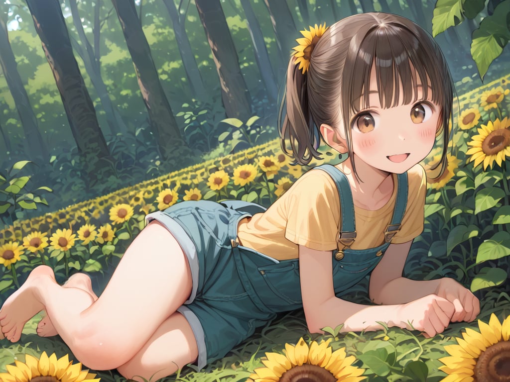 ひまわりの花を擬人化（１２枚）