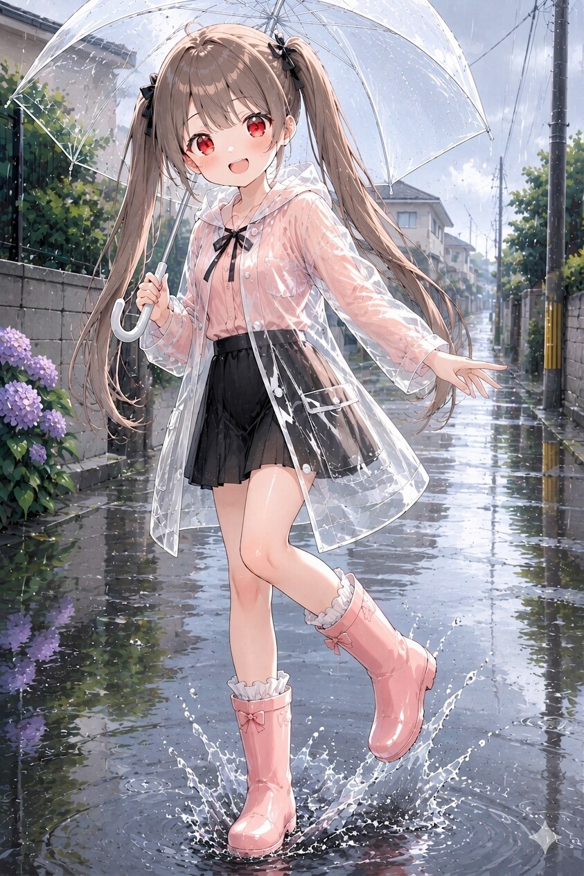 水たまり発見っ