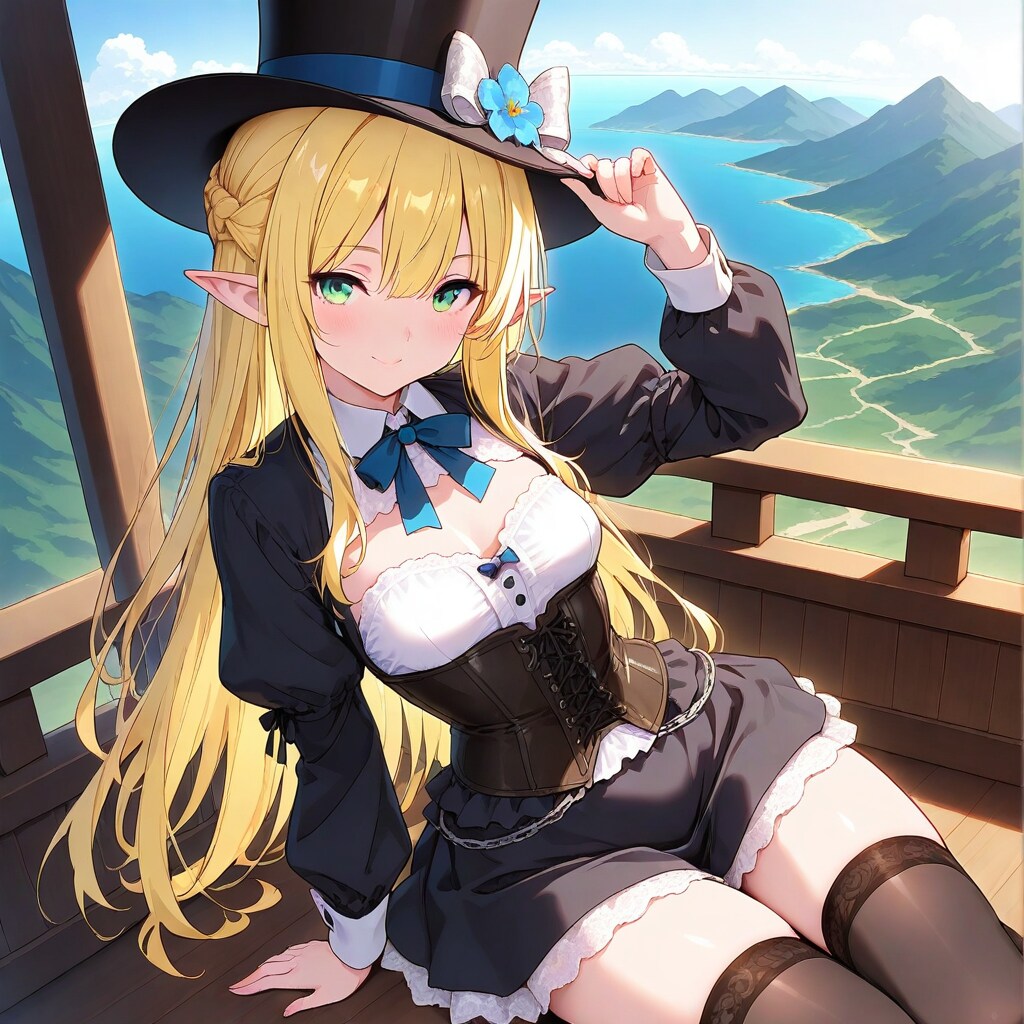 シルクハットのエルフさん