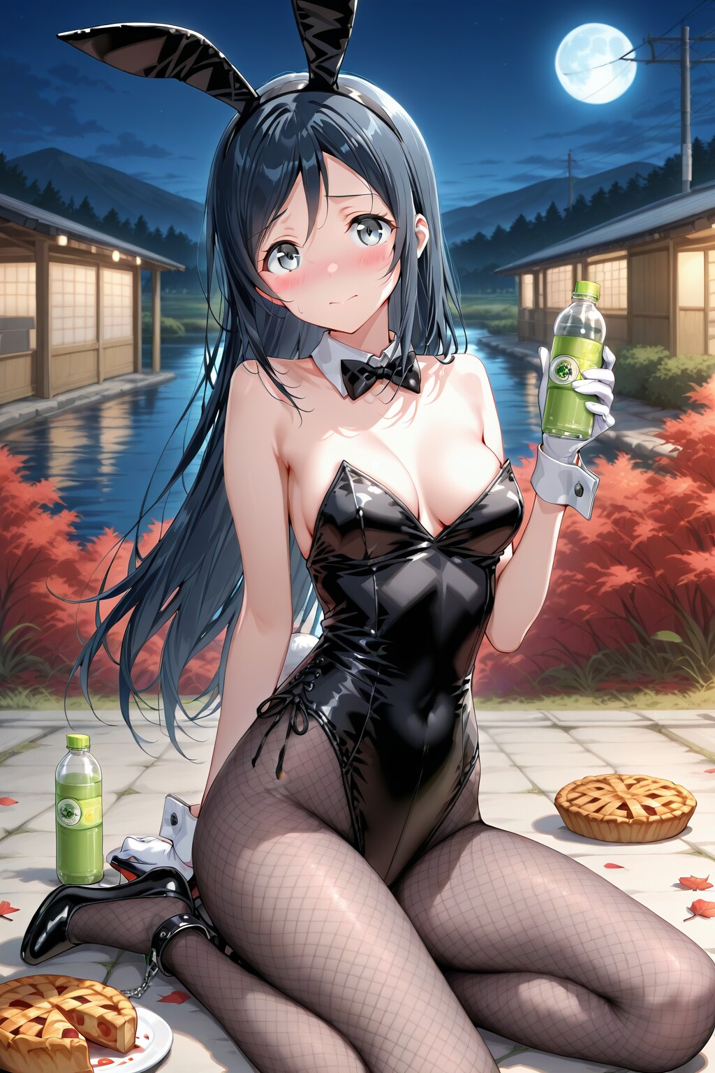 バニーガール衣装のあやせ