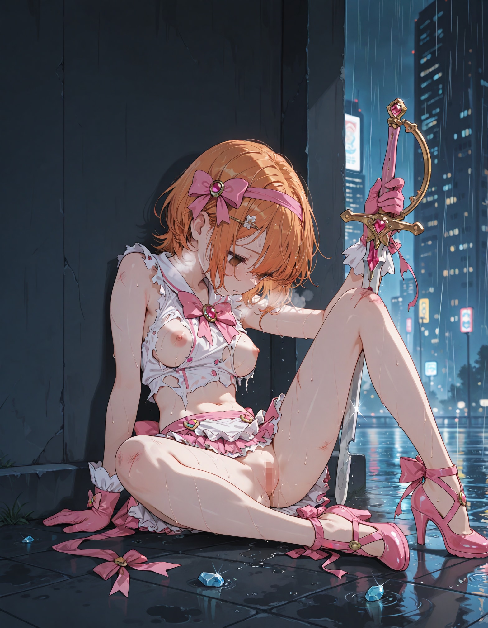 ぴんくのよこちち魔法少女4