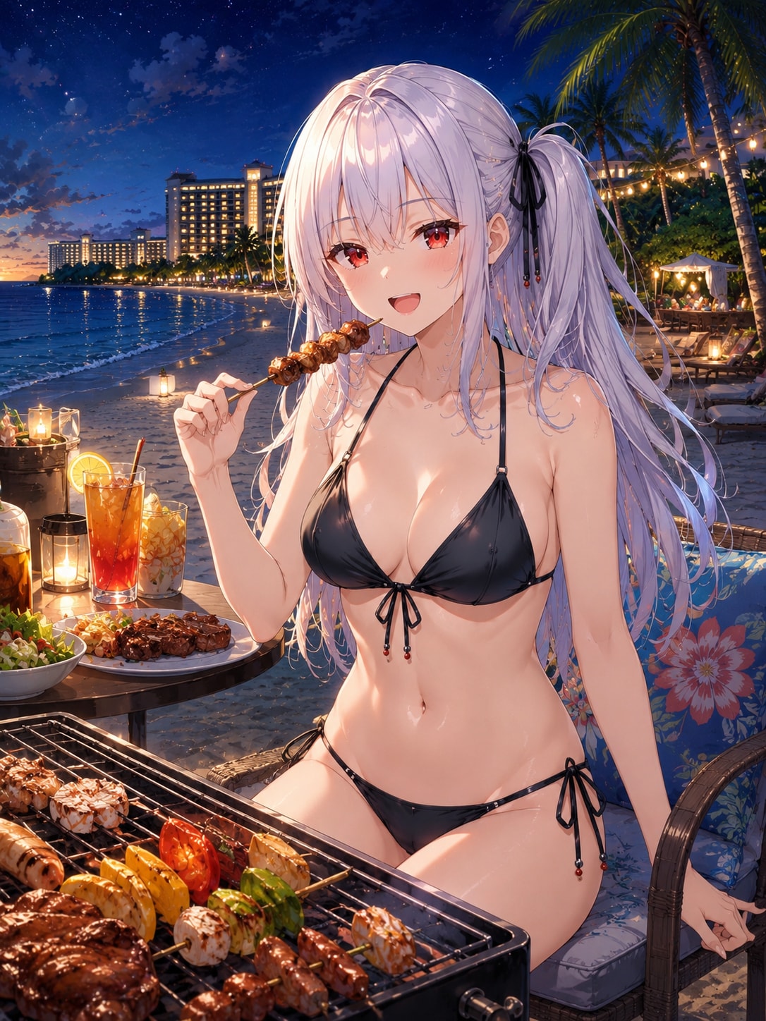 リゾートでBBQ
