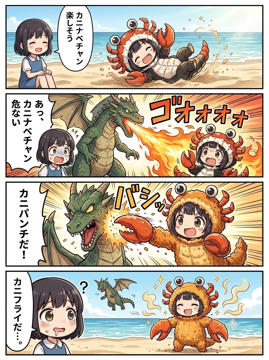 こんがり揚がった！カニナベチャン