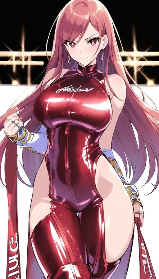 ラバースーツギャルイラスト集