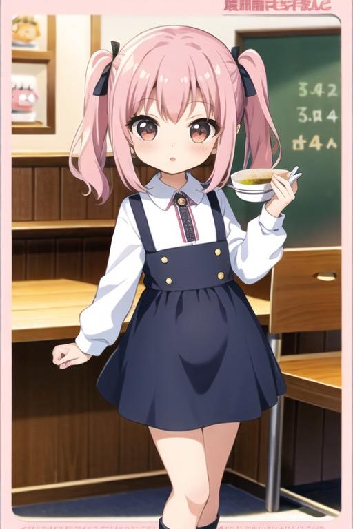 ちびキャラでもお腹ふっくら