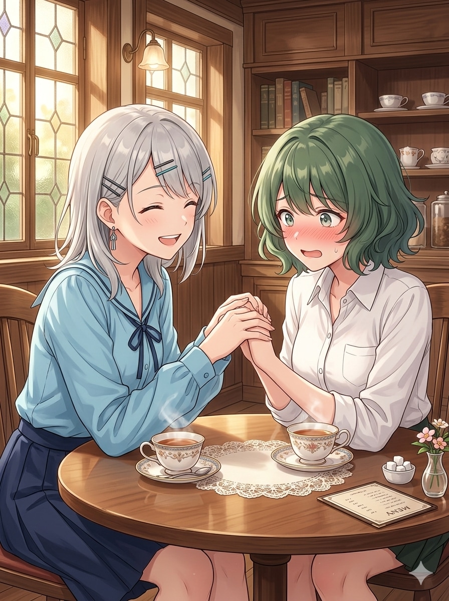 ねりわさびさん家の真樹ちゃんと芽生ちゃん