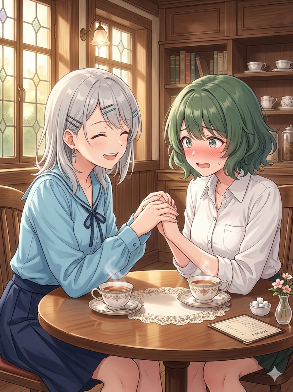ねりわさびさん家の真樹ちゃんと芽生ちゃん