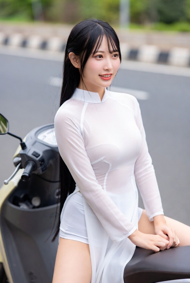 アオザイを着た女の子