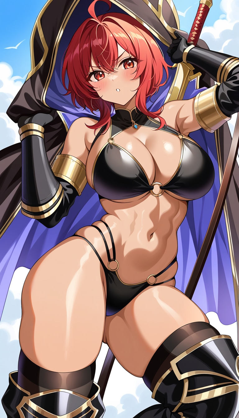 DaysAI生成～うちの子三姉妹ビキニアーマースタイル