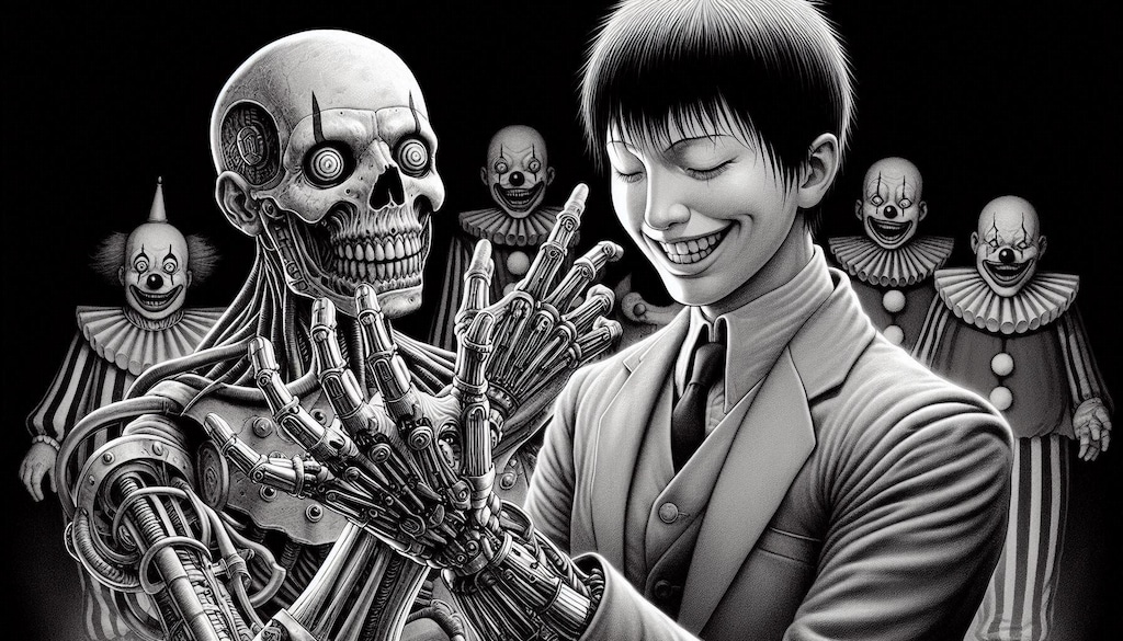 サーカスの人気者♪機械仕掛けのピエロさん達♪・・（博士が1体1体丁寧に作っています😊）