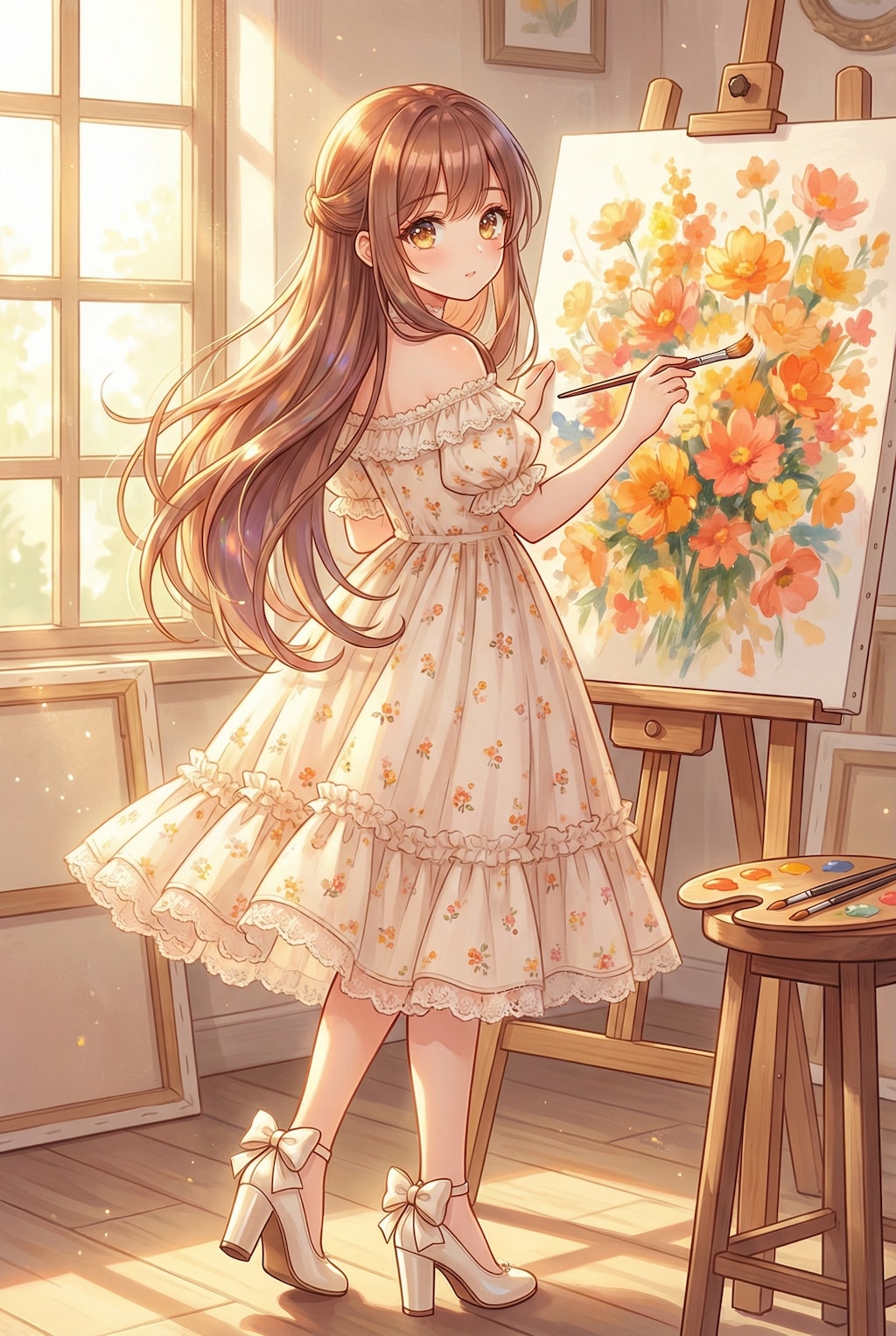 陽だまりの花筆