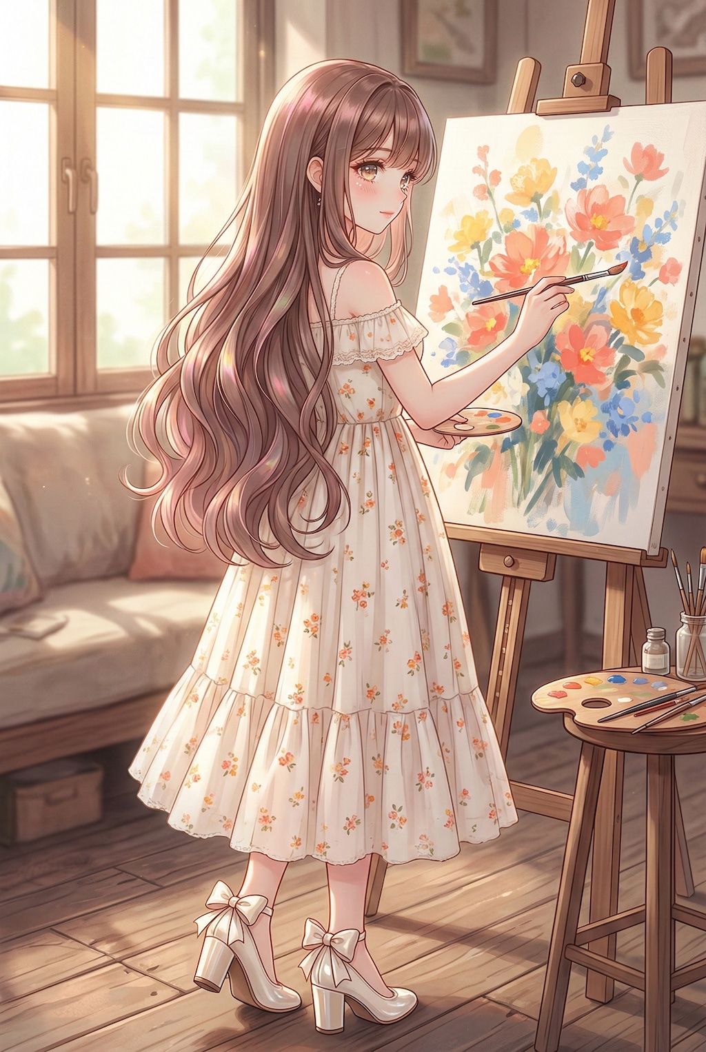 陽だまりの花筆